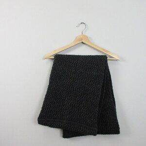 Club Monaco Wool Alpaca Blend Infinity Scarf Women OS Black Soft Cozy Warm 258